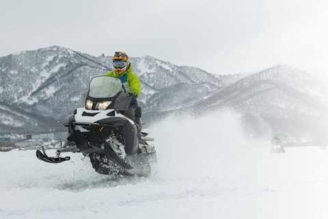 Snow mobie on Shadow Lake