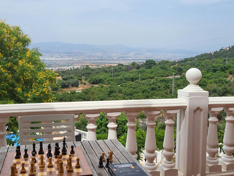 Chess on the terrace