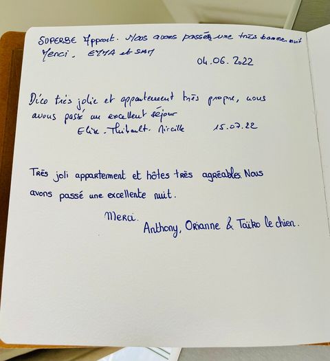 Extrait du livre d’or