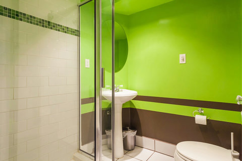 Big shower and heated floors!