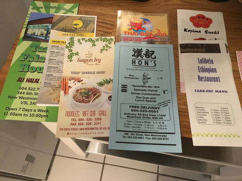 1 block away, you've got some choices!  Review: "The house is walking distance to a main street with tons of restaurants."