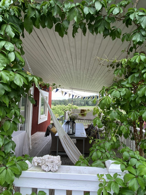 Outside dining area