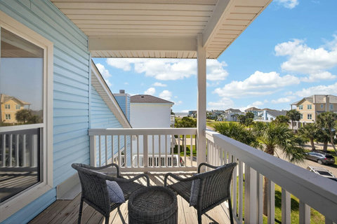Enjoy the morning breeze or the sunset from the beach view balcony