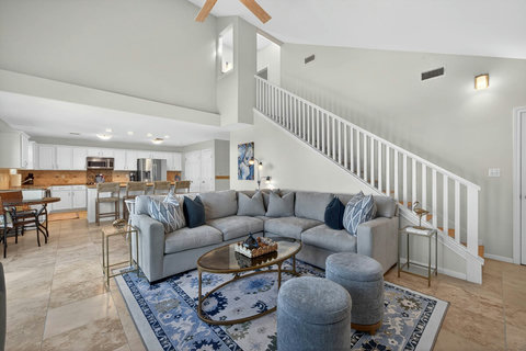 Comfortable seating and open floor plan to accommodate all guests