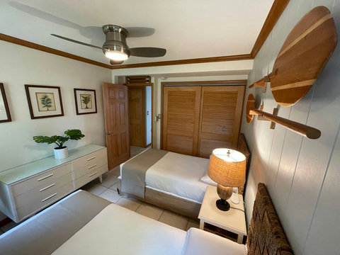 2nd bedroom with two options: 2 single beds or a king bed with 2" king topper. New for 2026: Quiet AC System installed in both bedrooms.