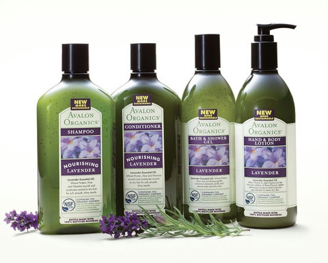 Comes equipped with Avalon Organics: shampoo, body wash, conditioner, hand soaps & hand lotions. 
