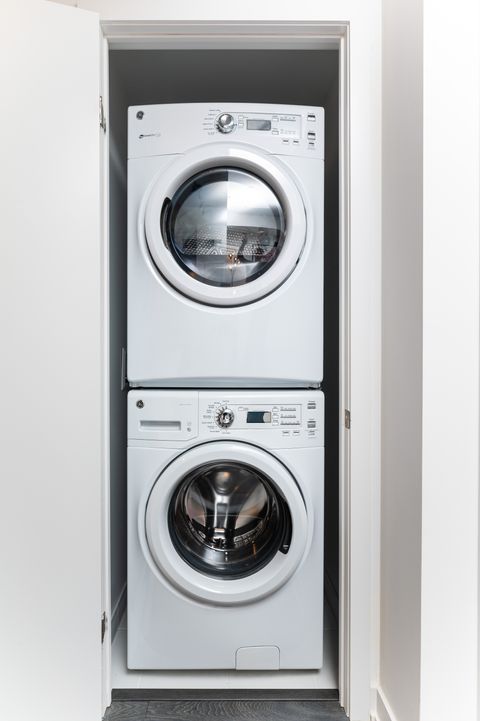 In-suite stacked washer & dryer