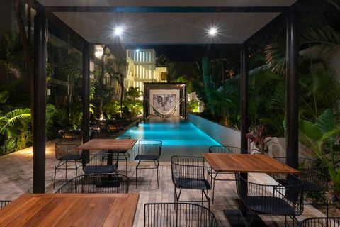 The shared dining area remains opened at night for guests to use as convenient