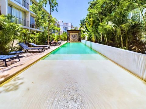 The stylish design of the shared pool area invites you to unwind and socialize, making it a fantastic spot to connect with fellow guests and enjoy a vibrant community atmosphere.