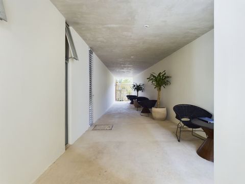 Here is the corridor leading to some of the apartments at Aruna