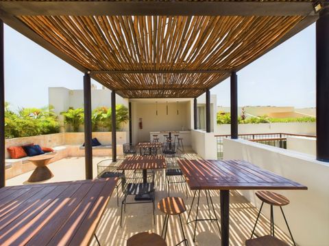 You will also find a shaded space on the rooftop which is great as some days the sun can be quite intense in Tulum and you will want to keep cool and fresh