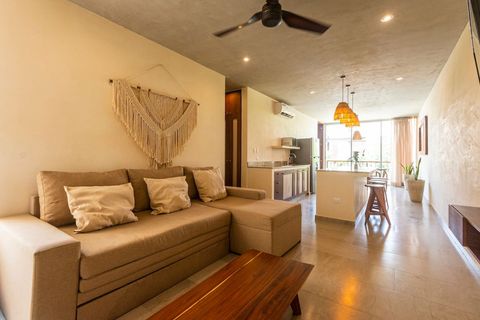 The living room is furnished with a comfortable and spacious sofa bed which can sleep an extra 2 people if needed
