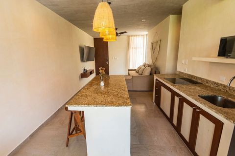The kitchen space and counter top is spacious with plenty of space for you for meal prep. All the amenities in the kitchen are brand new!
