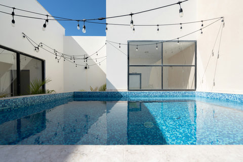 Enjoy pure relaxation in your private pool, where calm waters and peaceful surroundings create the perfect escape for swimming, sunbathing, or simply unwinding in total serenity.