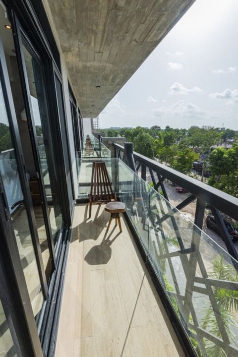 Unveil the balcony a space for socializing with friends and family. Adorned with elegant finishes, it offers a serene, pleasant ambiance for memorable gatherings.