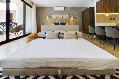 Experience the comfort of our spacious sofa bed, providing an ideal spot for restful sleep and a refreshing start to your day.