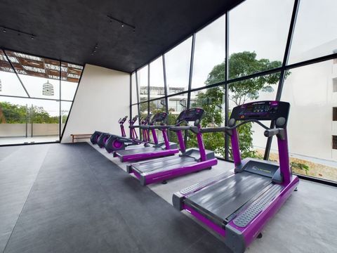In the fitness center you will find plenty of trade mills and bikes where you can train and stay fit during your stay with us in Tulum!