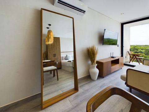 A big mirror is on display so you can check yourself out before a night out. The apartment is fully equipped with modern amenities!