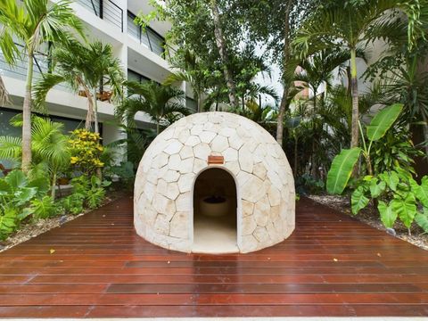 Within the residence Chaac you will also find a Temazcal which is the traditional and authentic way to do a sauna and purify yourself in Mexico!