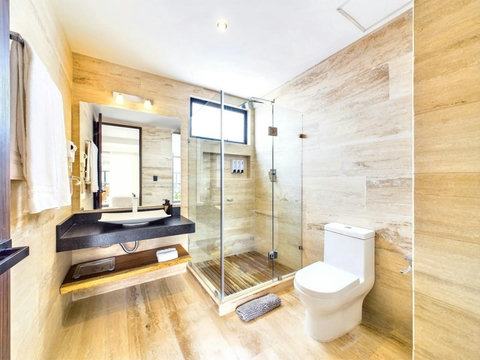 All bathrooms are new and come fully equipped. We provide bathroom essentials for our guests upon arrival including hand soap, shoer gel, shampoo as well as extra towels. You will get the comfort of a hotel in your own home!