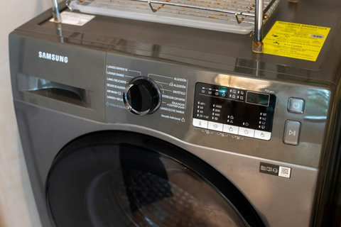 Keep your apartment organized and clean during your stay with our provided cleaning materials and easy access to the washing machine.