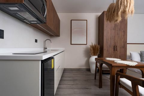 Cook up your favorite meals in our fully equipped modern kitchen! With top-of-the-line appliances and ample counter space, you'll feel at home making culinary creations during your Tulum getaway.