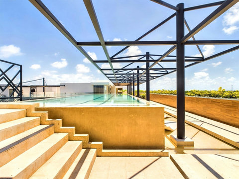 We invite you to experience our terrace pool—an oasis of relaxation and pleasure. A charming spot to unwind, refresh, and create unforgettable memories.