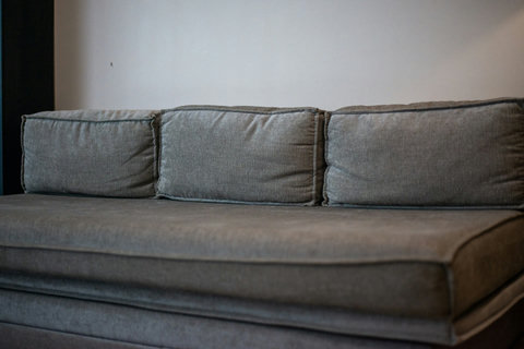 Comfortable sofa bed ideal for relaxing after a beach day. Perfect for couples, families, or friends needing extra space.