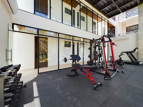 Keep up with your workouts in our modern gym, complete with top-tier machines and free weights—everything you need to stay active during your stay!