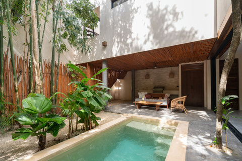 Relax in your own beautiful private plunge pool, perfect for cooling off and enjoying peaceful moments in complete privacy.