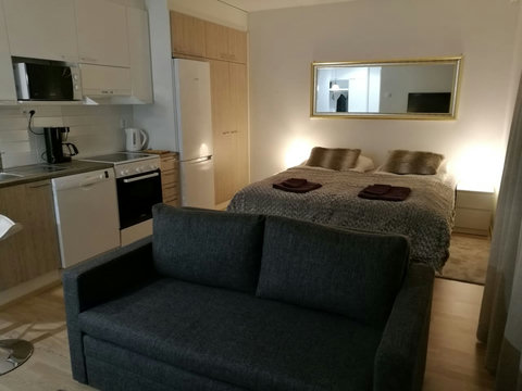 Spacy, cosy living/bedroom