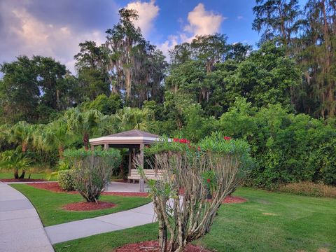 Gazebo and trail at the resort.