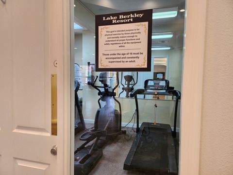 Fitness center.