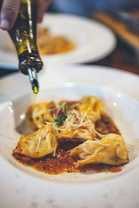 Hand made tortellini