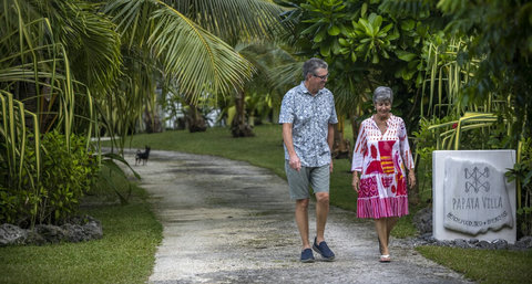Guests out for a stroll
