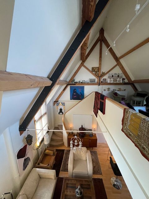 View of the main reception room from the mezzanine 