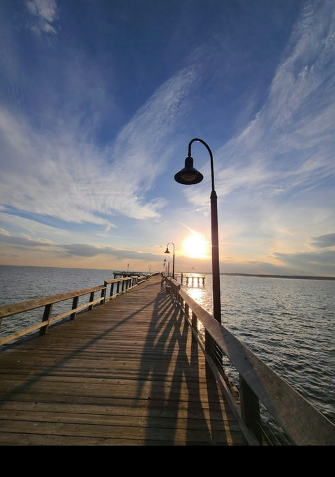 Walk to Fort Hale Pier, right at the end of the street