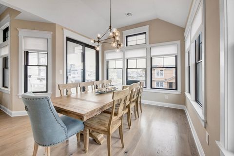 dining room w/ access to side deck