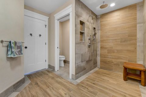 master bathroom with walk-in rain shower