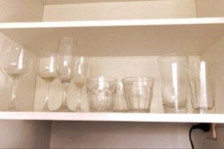 Glasses of all sizes.