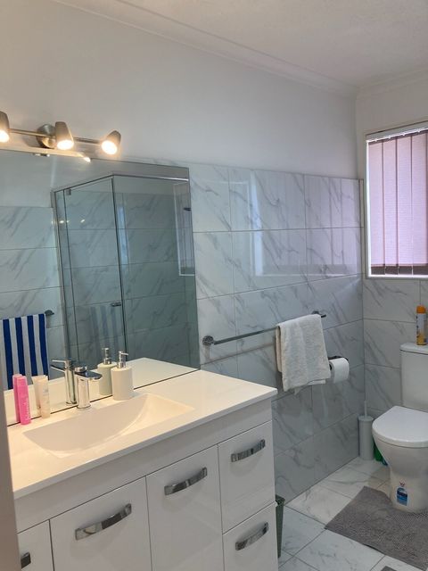 Luxury bathroom immaculately clean.