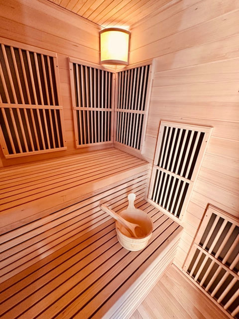 Use Finnish hot stone or infrared sauna for total relaxation