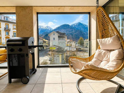 balcony with view