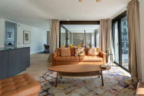 living room with view