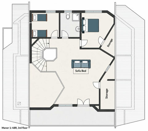 Manor 1 - 4BR - Attic floor