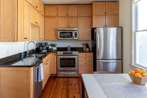 Kitchen space with modern amenities.