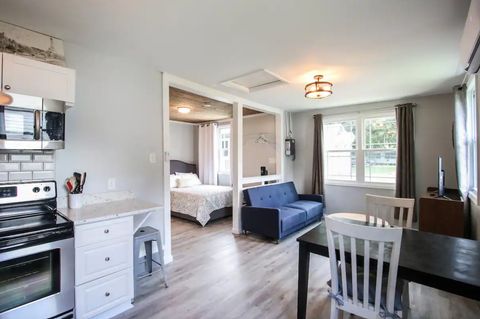 Living area of apartment