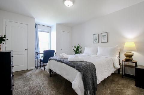 Bedroom 1 with a queen sized bed