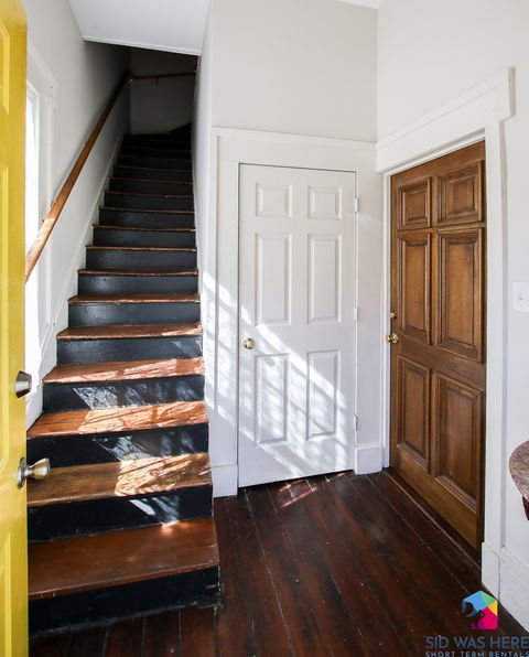 Stairs to upper unit