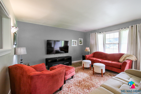 Living Room with Smart TV